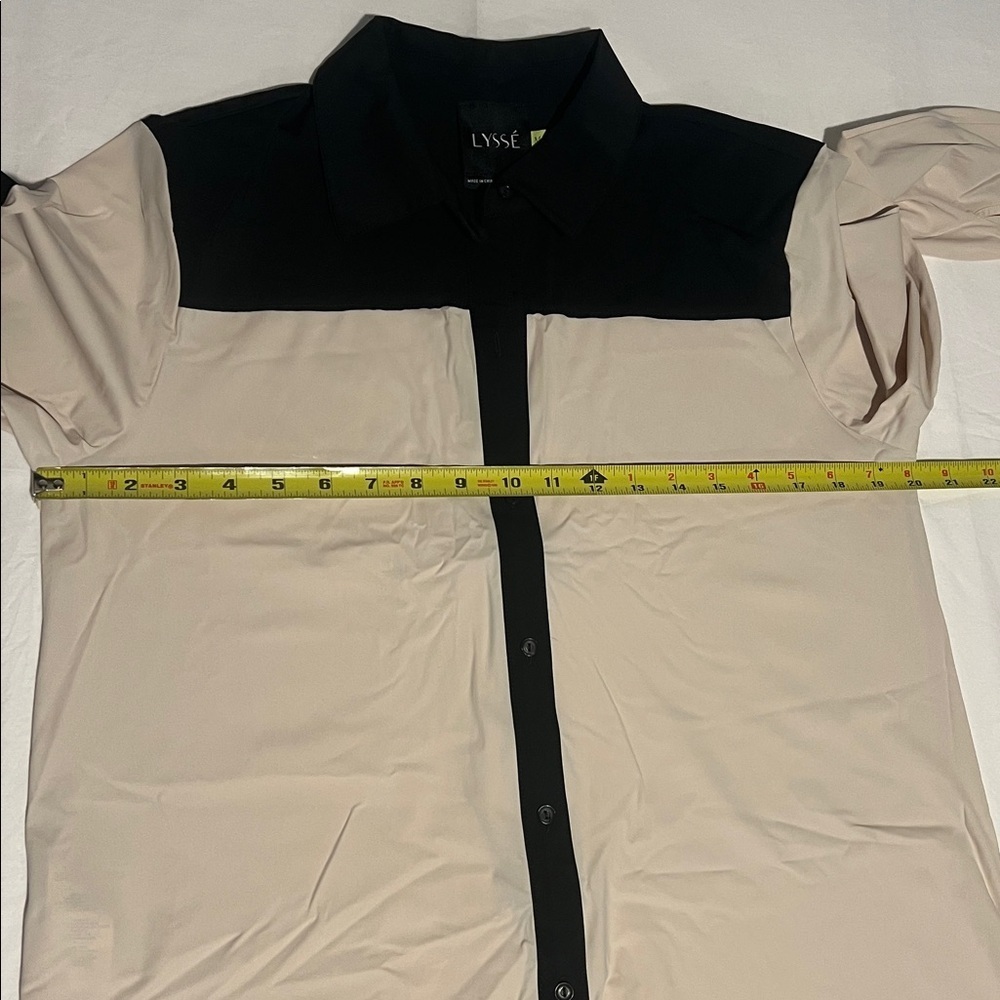 Lysse Black and Cream Button Down Shirt - Picture 5 of 6